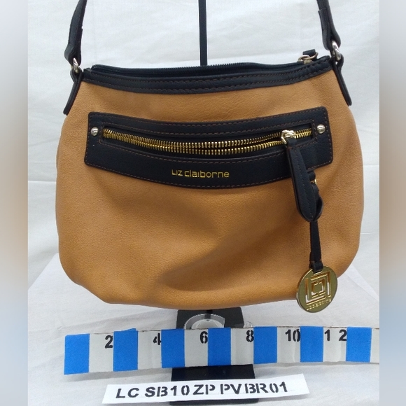 Liz Claiborne Classic Shoulder Bag in Two-Tone Brown § - Picture 1 of 13